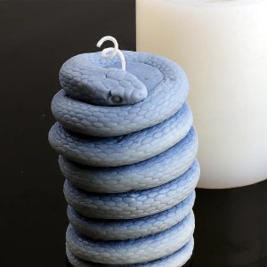 Moule Silicone Bougie Cylindrique Serpent